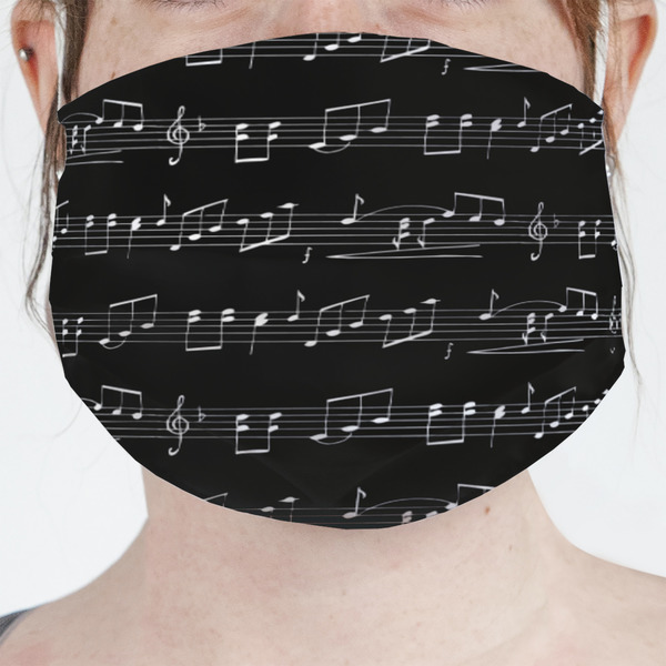 Custom Musical Notes Face Mask Cover