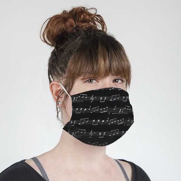Musical Notes Mask - Quarter View on Girl