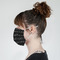 Musical Notes Mask - Side View on Girl