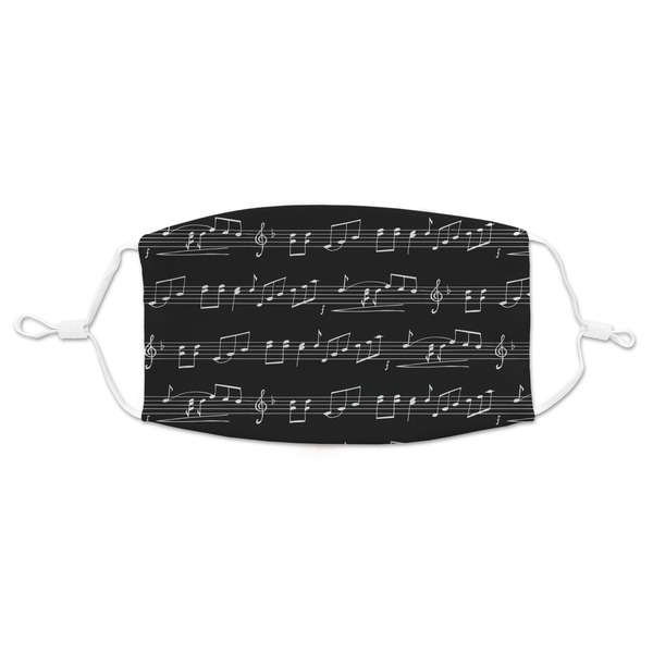 Custom Musical Notes Adult Cloth Face Mask - Standard