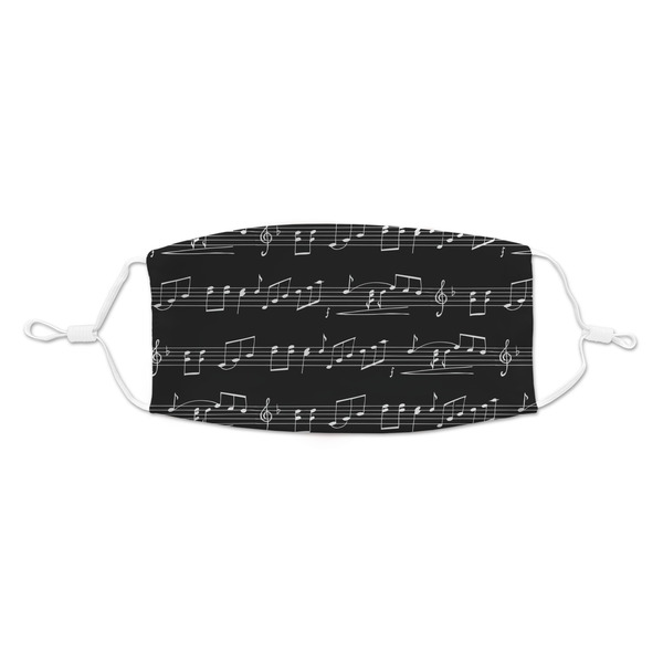 Custom Musical Notes Kid's Cloth Face Mask - Standard