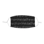 Musical Notes Kid's Cloth Face Mask - XSmall