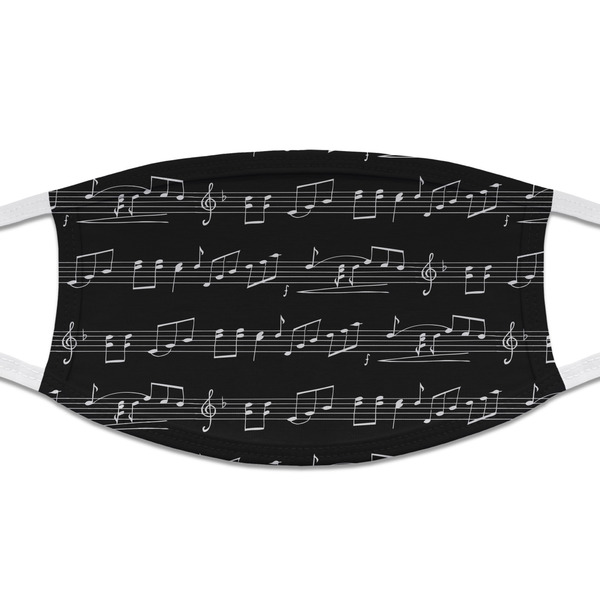 Custom Musical Notes Cloth Face Mask (T-Shirt Fabric)