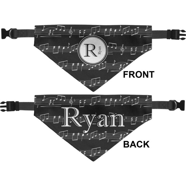 Musical Notes Medium Dog Bandana Approval