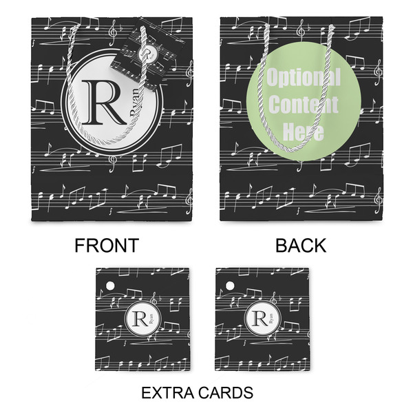 Musical Notes Medium Gift Bag - Approval