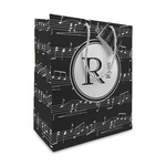 Musical Notes Medium Gift Bag (Personalized)