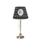 Musical Notes Poly Film Empire Lampshade - On Stand