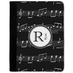 Musical Notes Notebook Padfolio w/ Name and Initial