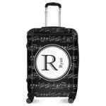 Musical Notes Suitcase - 24" Medium - Checked (Personalized)