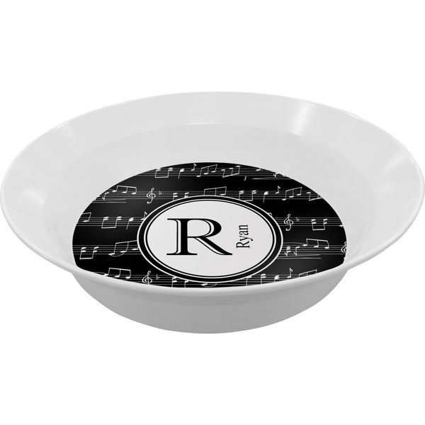 Custom Musical Notes Melamine Bowl (Personalized)