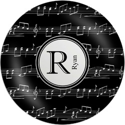 Musical Notes Melamine Plate (Personalized)