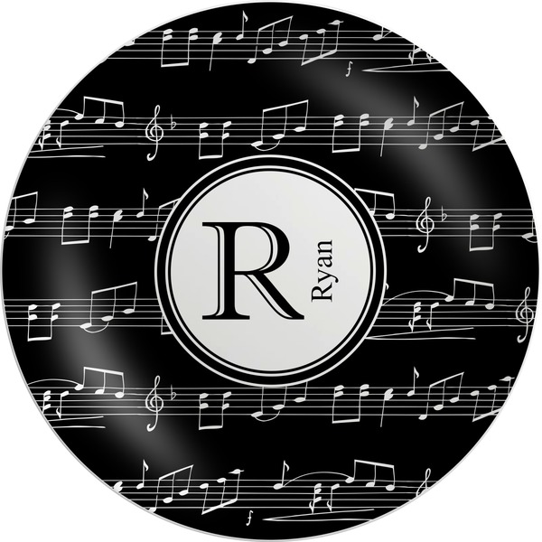 Custom Musical Notes Melamine Plate (Personalized)