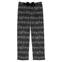 Musical Notes Mens Pajama Pants - S (Personalized)