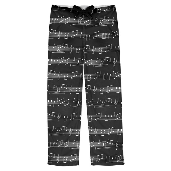 Custom Musical Notes Mens Pajama Pants - L