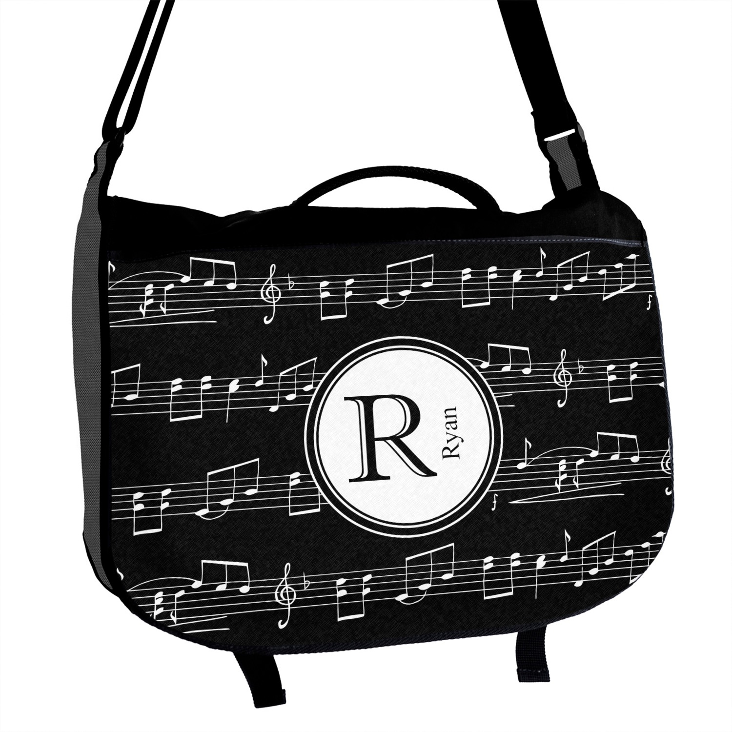 Musical Notes Messenger Bag (Personalized) YouCustomizeIt