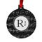 Musical Notes Metal Ball Ornament - Front