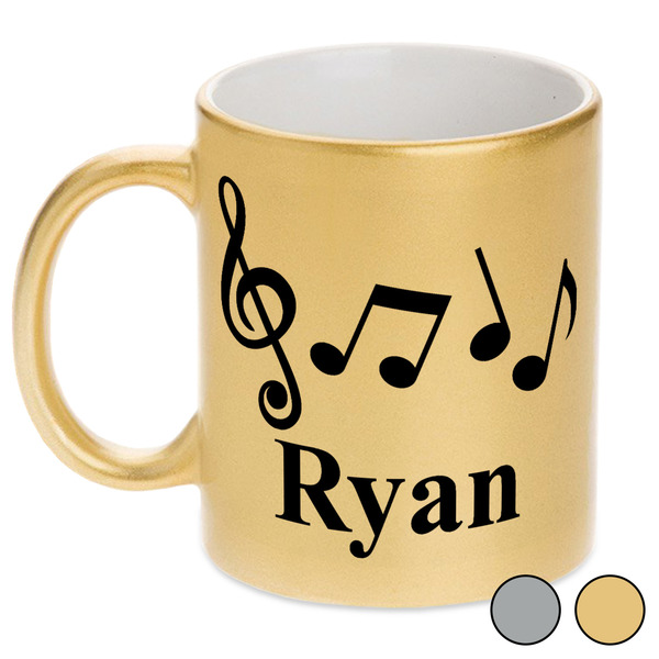 Musical Notes Metallic Mugs