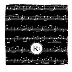 Musical Notes Microfiber Dish Rag (Personalized)