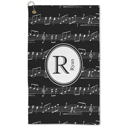 Musical Notes Microfiber Golf Towel (Personalized)