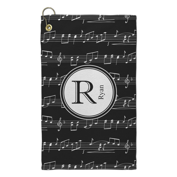 Custom Musical Notes Microfiber Golf Towel - Small (Personalized)