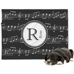 Musical Notes Dog Blanket (Personalized)
