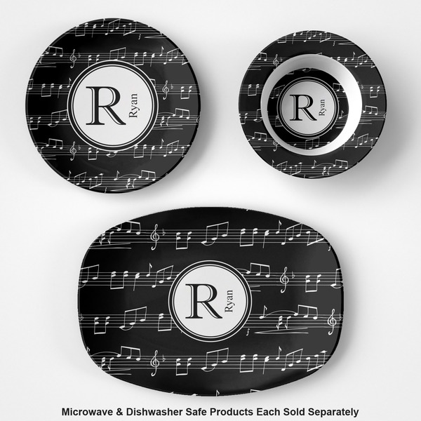Musical Notes Microwave & Dishwasher Safe CP Plastic Dishware - Group