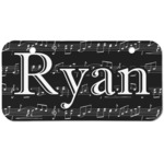 Musical Notes Mini/Bicycle License Plate (2 Holes) (Personalized)