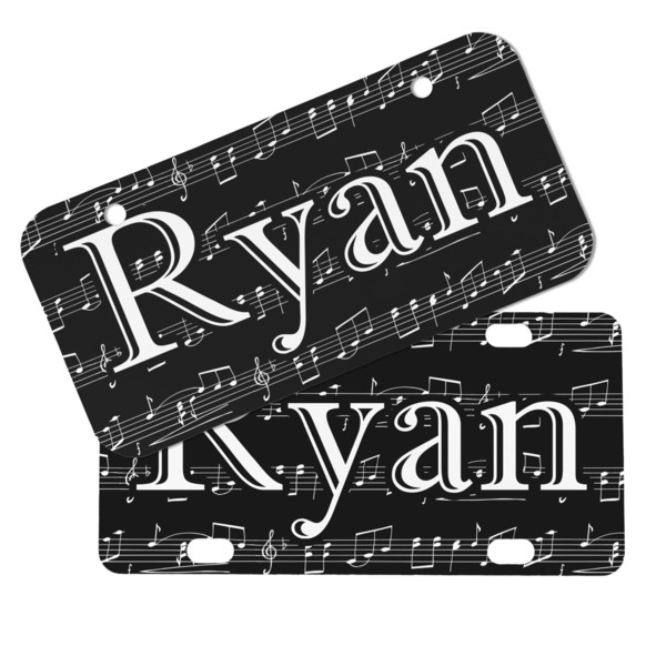 Musical Notes Mini License Plates - MAIN (4 and 2 Holes)