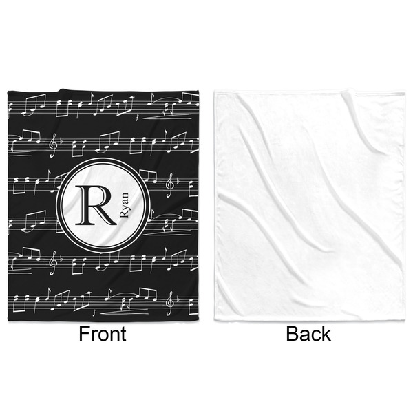 Musical Notes Minky Blanket - 50"x60" - Single Sided - Front & Back