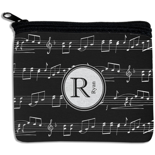 Custom Musical Notes Rectangular Coin Purse (Personalized)