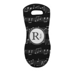 Musical Notes Neoprene Oven Mitt w/ Name and Initial