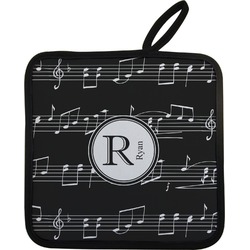 Musical Notes Pot Holder w/ Name and Initial