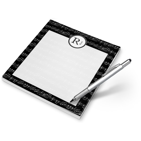 Custom Musical Notes Notepad (Personalized)
