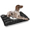 Musical Notes Outdoor Dog Beds - Large - IN CONTEXT