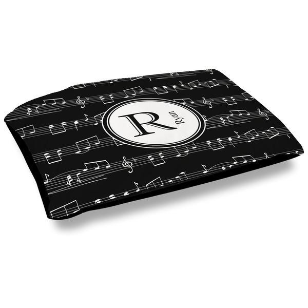 Custom Musical Notes Dog Bed w/ Name and Initial