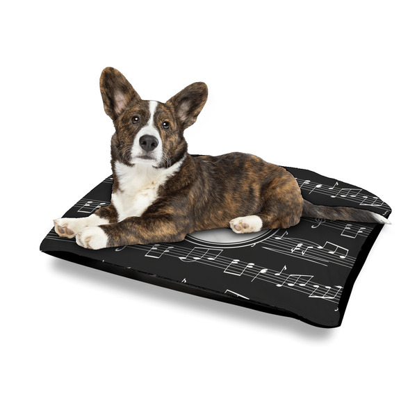 Musical Notes Outdoor Dog Beds - Medium - IN CONTEXT