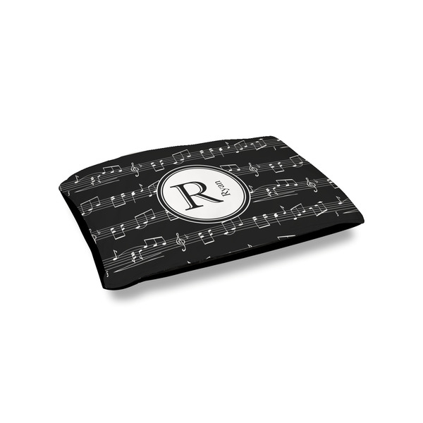 Custom Musical Notes Outdoor Dog Bed - Small (Personalized)