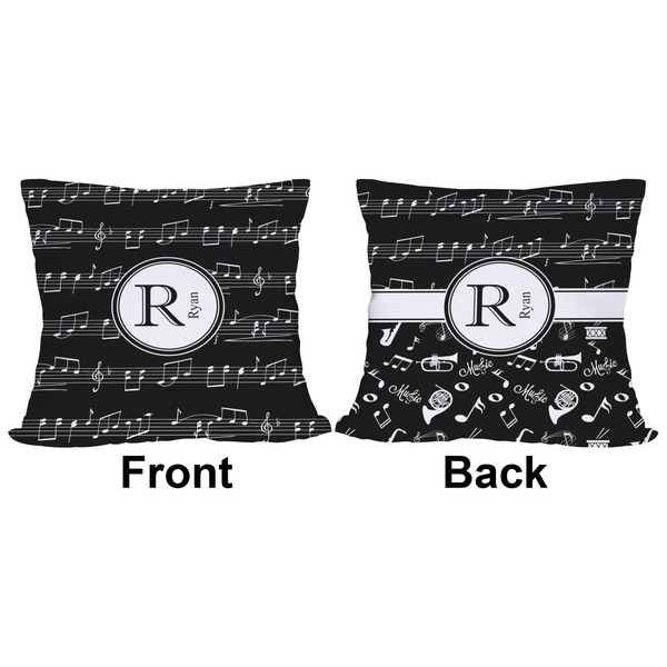 Musical Notes Outdoor Pillow - 18x18