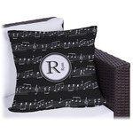 Musical Notes Outdoor Pillow (Personalized)