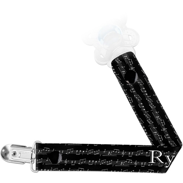 Custom Musical Notes Pacifier Clip (Personalized)