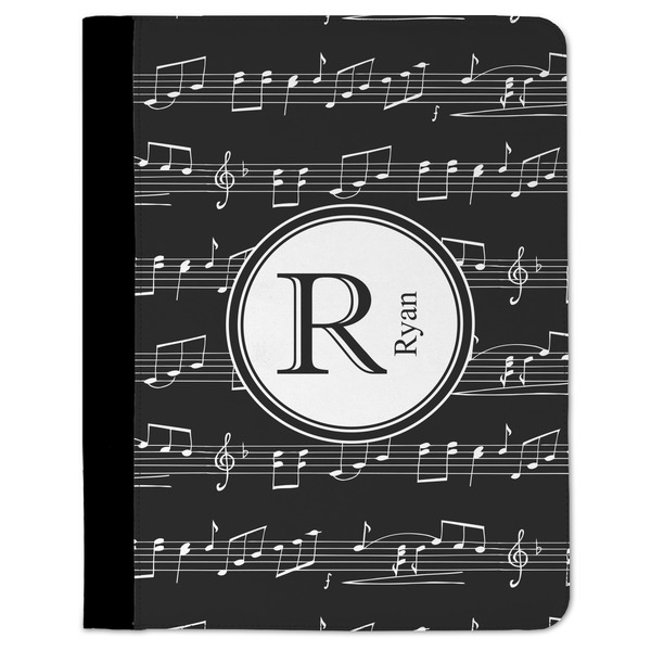 Custom Musical Notes Padfolio Clipboard - Large (Personalized)