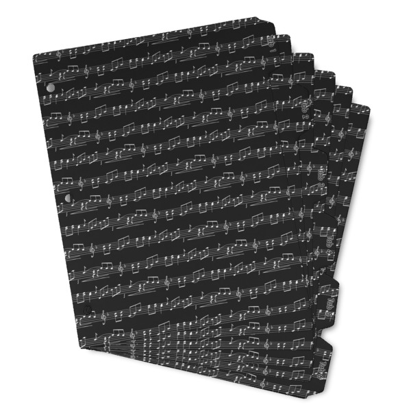 Custom Musical Notes Binder Tab Divider - Set of 6 (Personalized)
