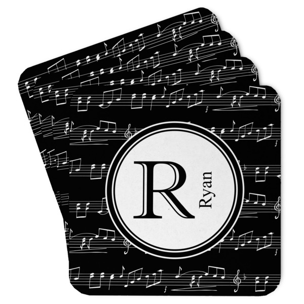 Custom Musical Notes Paper Coasters (Personalized)
