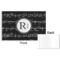 Musical Notes Disposable Paper Placemat - Front & Back