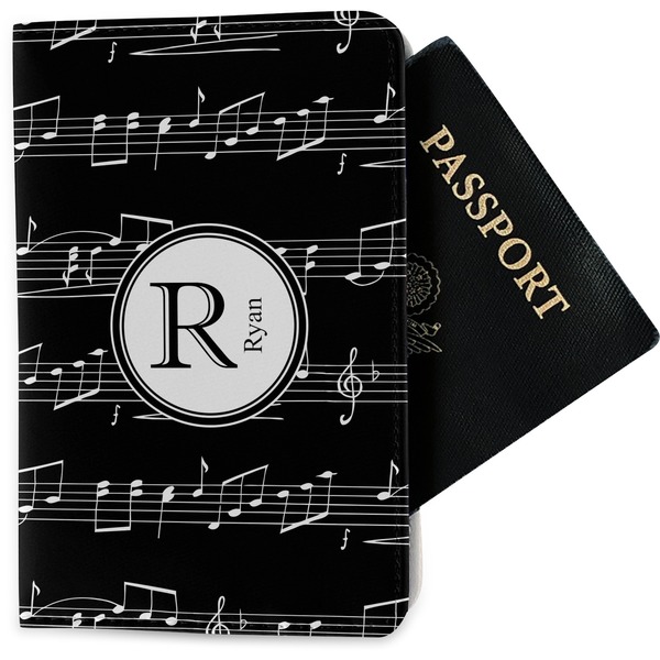 Custom Musical Notes Passport Holder - Fabric (Personalized)