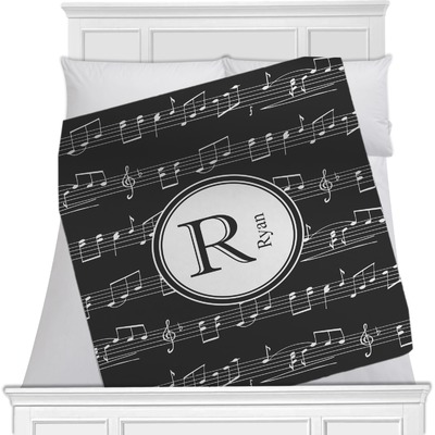 Musical Notes Minky Blanket (Personalized)