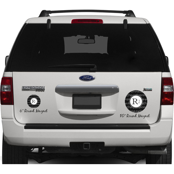 Musical Notes Personalized Car Magnets on Ford Explorer