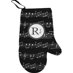 Musical Notes Oven Mitt (Personalized)