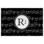 Musical Notes Laminated Placemat w/ Name and Initial
