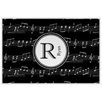 Musical Notes Laminated Placemat w/ Name and Initial